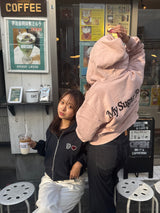 Heart patch logo zip hoodie