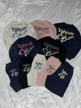 Gradation butterfly logo sweat