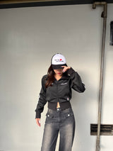 키스 스탠드 칼라 트랙 재킷