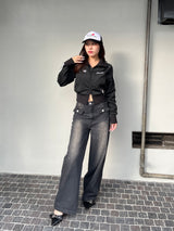 키스 스탠드 칼라 트랙 재킷