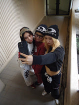 큰 heisei 로고 비니