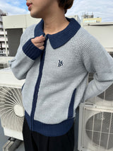 MSB Patch Zip Up Knit