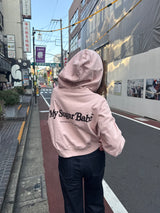 Heart patch logo zip hoodie