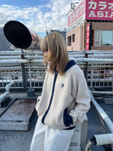 MSB Patch Zip Up Knit