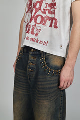 Skull graphic studs TEE