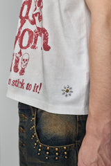 Skull graphic studs TEE