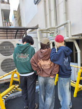 國王徽標顏料連帽衫