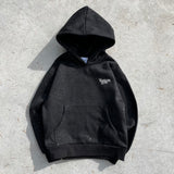 Universal logo lamé worm hoodie