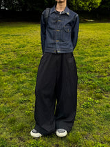 웨스턴 배기 스트라이프 슬랙스