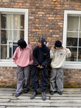 國王徽標顏料連帽衫