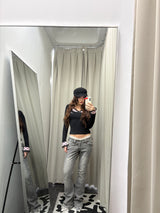 Dot Layered Tulle Top