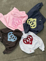 sagara heart logo zip hoodie