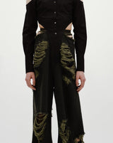 Boro Cut-Out Buggy Denim