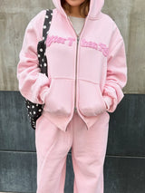 sagara heart logo zip hoodie