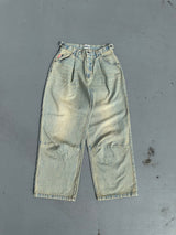 King Logo Buggy Denim Pants