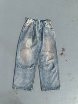 King Logo Buggy Denim Pants