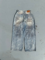 King Logo Buggy Denim Pants