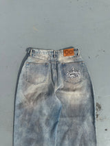 King Logo Buggy Denim Pants