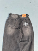 King Logo Buggy Denim Pants