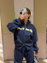 sagara heart logo zip hoodie