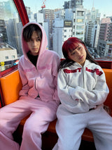 sagara heart logo zip hoodie