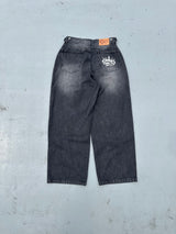 King Logo Buggy Denim Pants