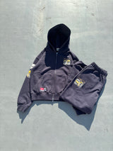 Numbering Check Zip Hoodie