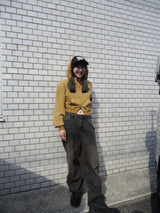 國王徽標樁縫製的拉鍊連帽衫(裁剪)