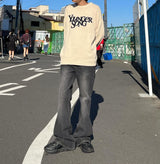 blast damage flare denim