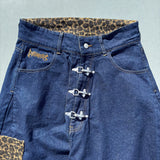 Rigid denim fireman pants