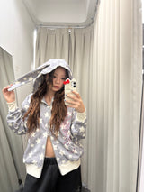 Rabbit Ear Zip Hoodie