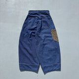 Rigid denim fireman pants