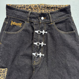 Rigid denim fireman pants