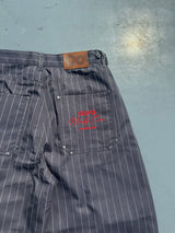 Stripe Tuck Buggy Pants