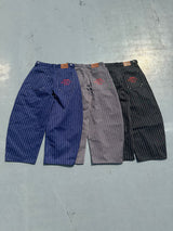 Stripe Tuck Buggy Pants