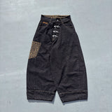 Rigid denim fireman pants