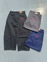 Stripe Tuck Buggy Pants