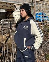 Heisei徽標針織軌道夾克