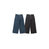 BU STRIPE BAGGY DENIM PANTS