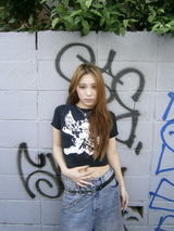 Ninety Girl Logo Buggy Jorts