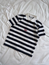 YS multi border box polo shirt
