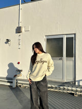 자카드 로고 니트