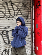 90 로고 후드 양털 재킷