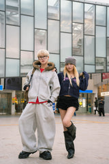 Volume baggy sweat pants