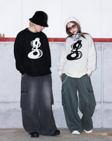 genzai寬鬆的牛仔貨物褲