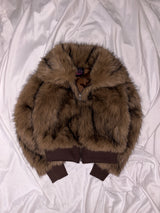 Leopard Faux Fur Short Blouson