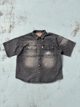 King Logo Vintage Denim S/S Shirt