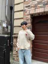 Soaking Star 로고 니트