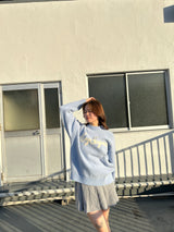 자카드 로고 니트