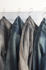 側拉鍊3way牛仔布